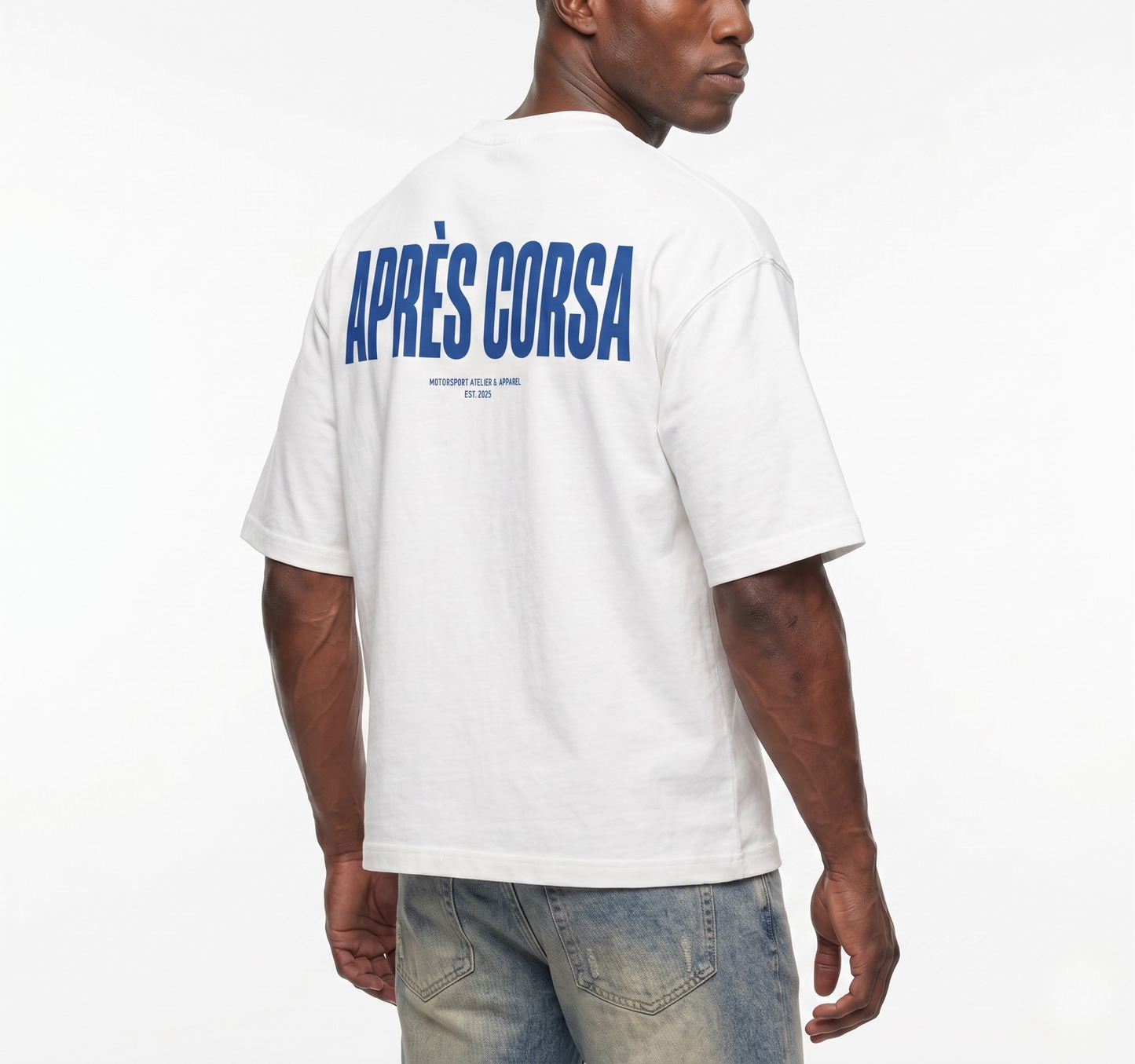 Smiles & Miles Heavyweight Boxy Tee-White