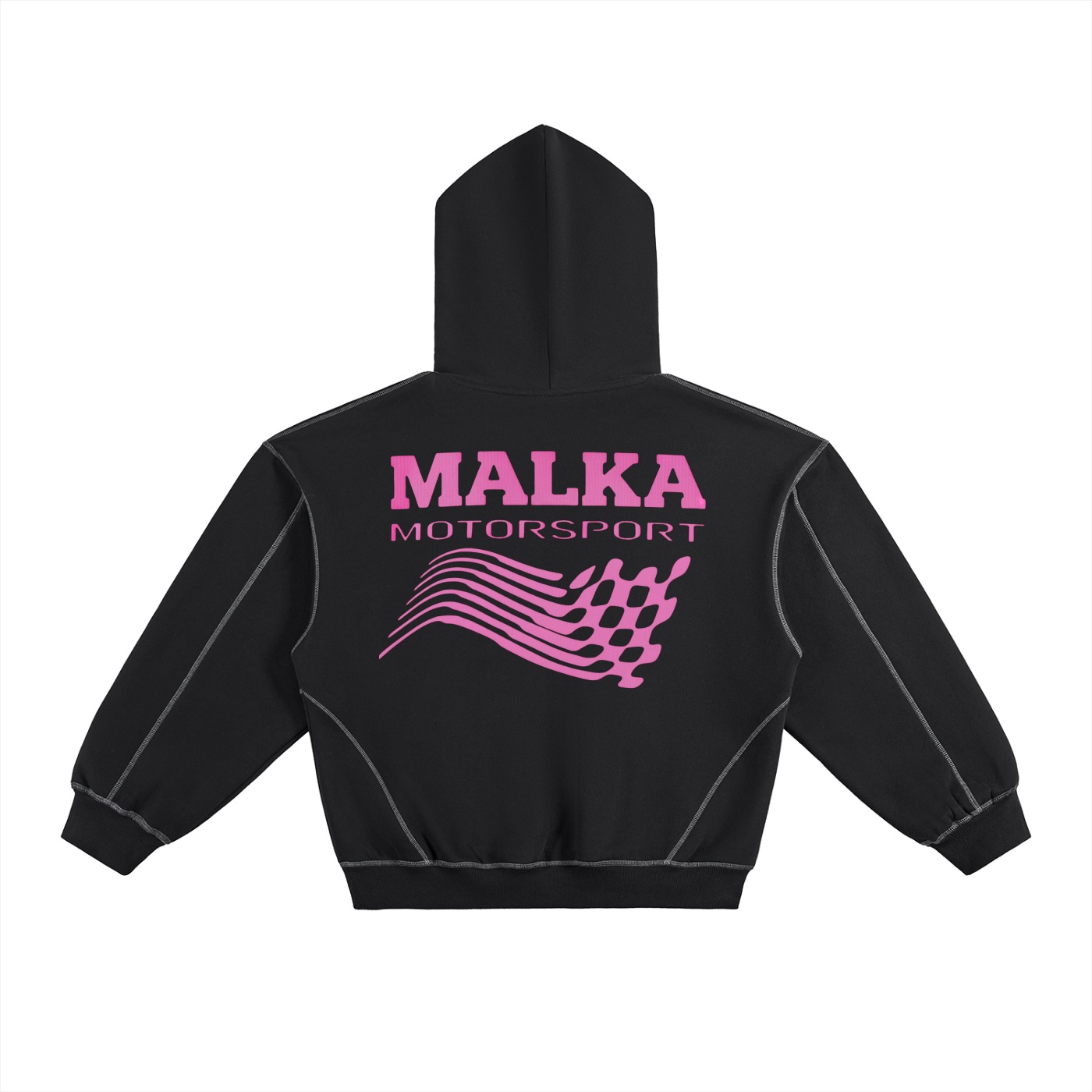 Dark Track Hoodie-Pink
