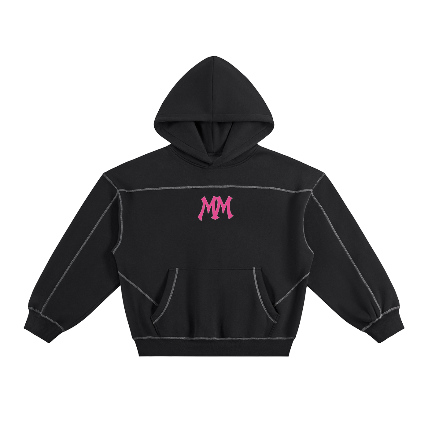 Dark Track Hoodie-Pink