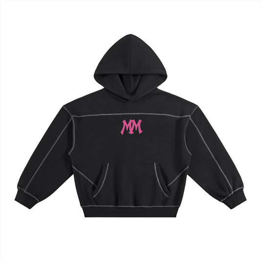 Dark Track Hoodie-Pink