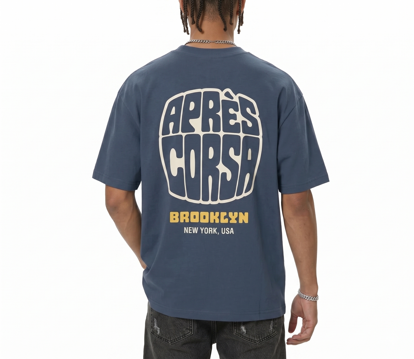 Downshift Tee-Navy