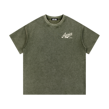 Primer Waffle Tee-Verde Wash