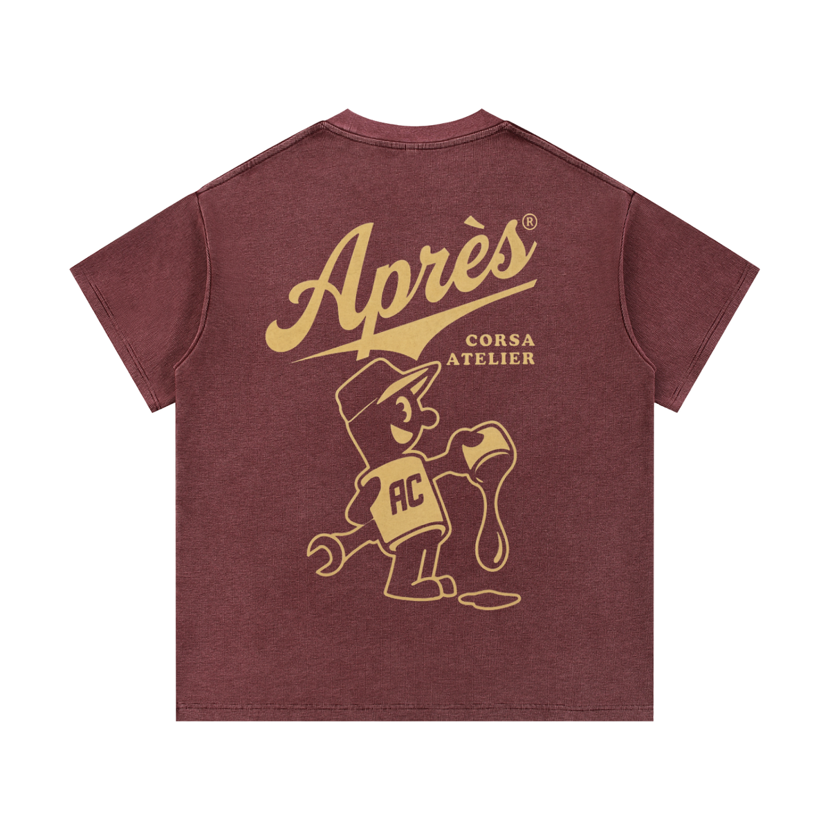 Primer Waffle Tee-Maranello Wash