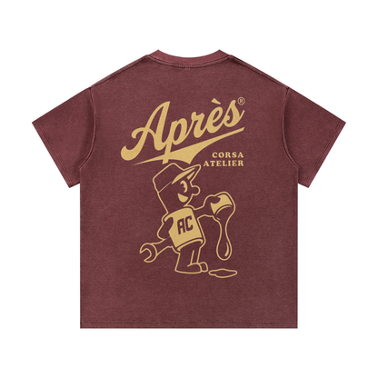 Primer Waffle Tee-Maranello Wash