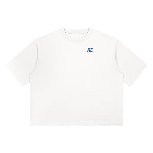 Smiles & Miles Heavyweight Boxy Tee-White