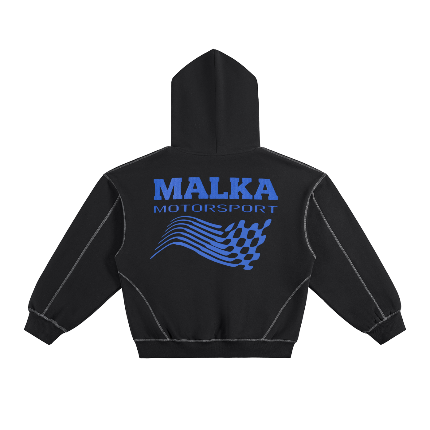 Dark Track Hoodie-Blue