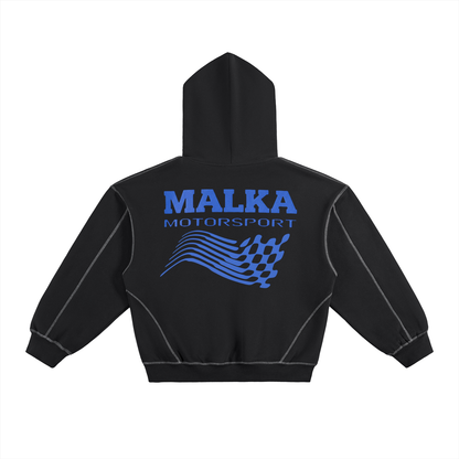 Dark Track Hoodie-Blue