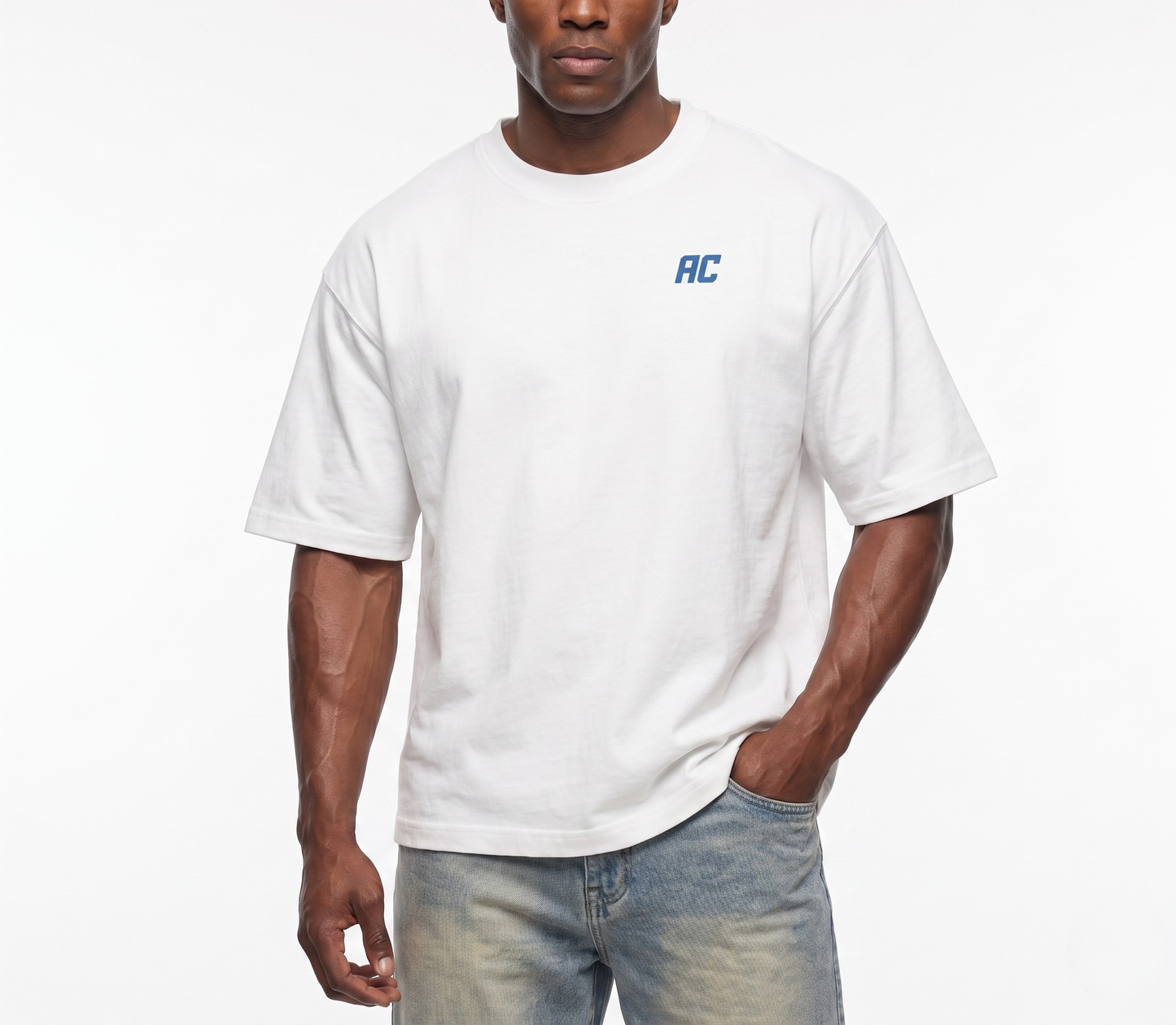 Smiles & Miles Heavyweight Boxy Tee-White