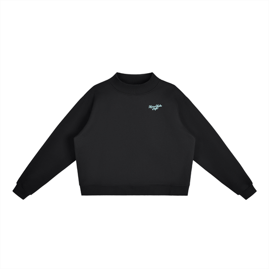 Barista Mock-Neck-Black