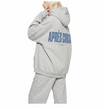 Smiles & Miles Oversized Hoodie-Gray