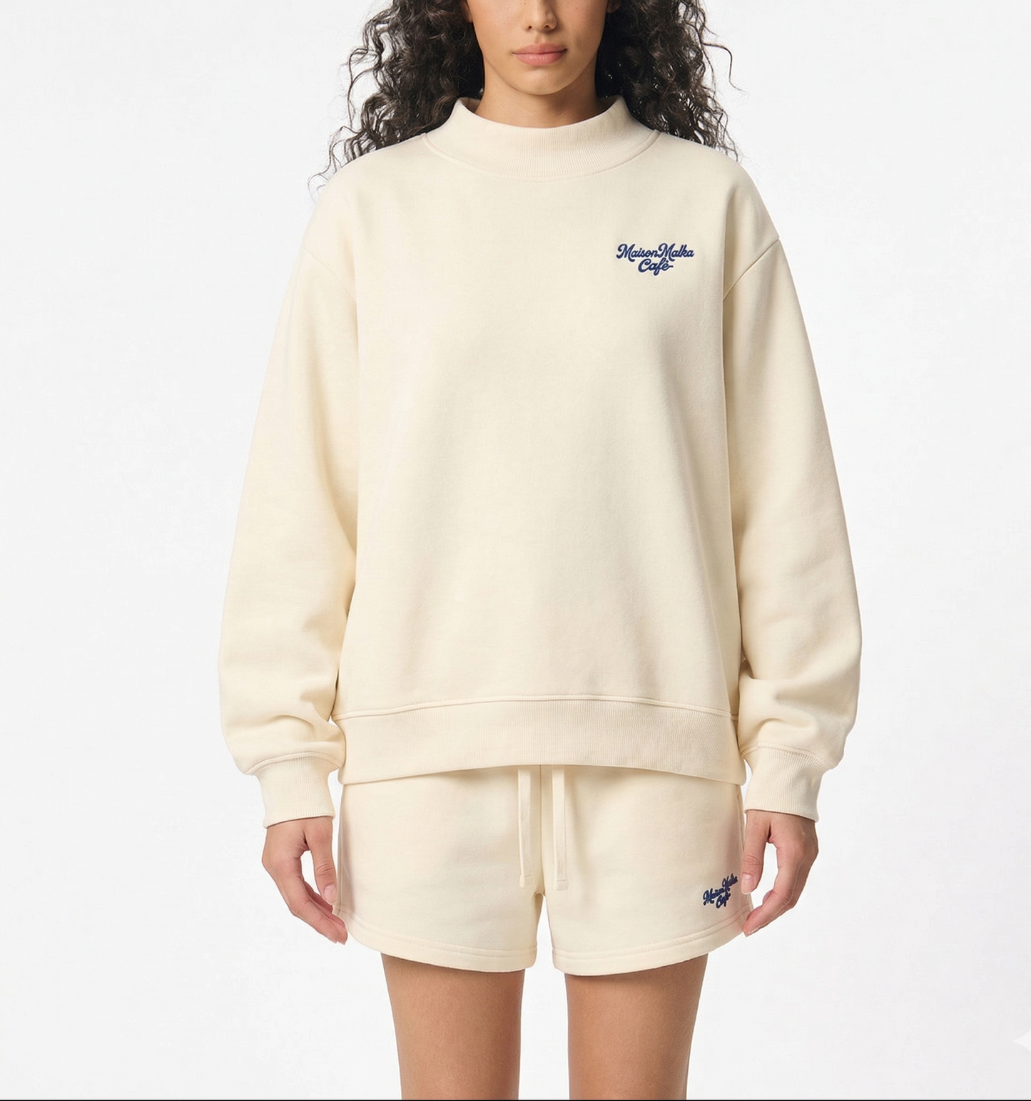 Barista Mock-Neck-Cream