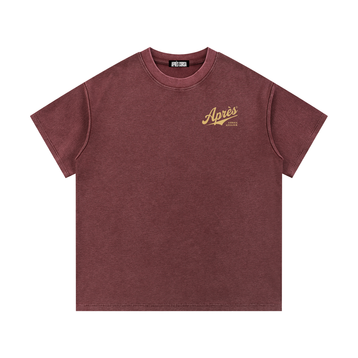 Primer Waffle Tee-Maranello Wash