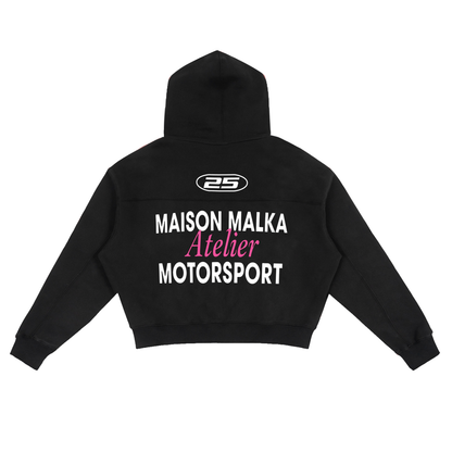 The Paddock Crush Zip-Up - Black