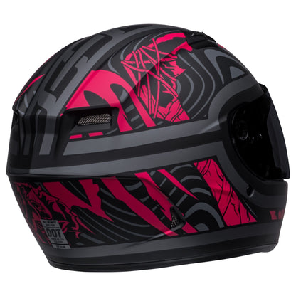 Qualifier Rebel helmet in Matte Black/Pink