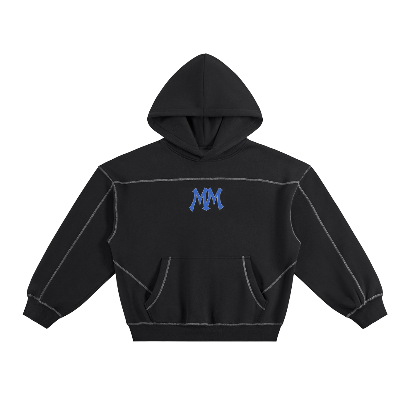 Dark Track Hoodie-Blue