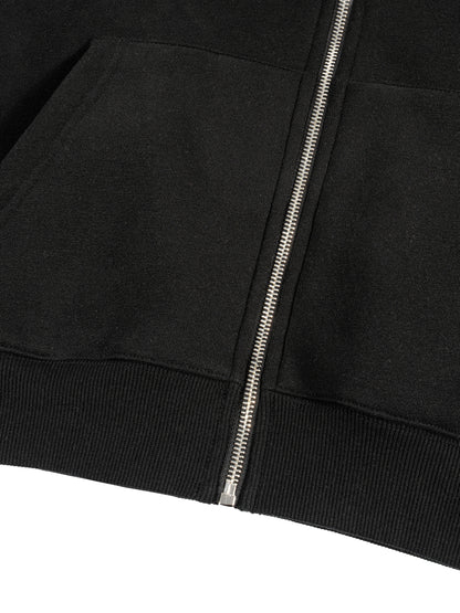 The Paddock Crush Zip-Up - Black